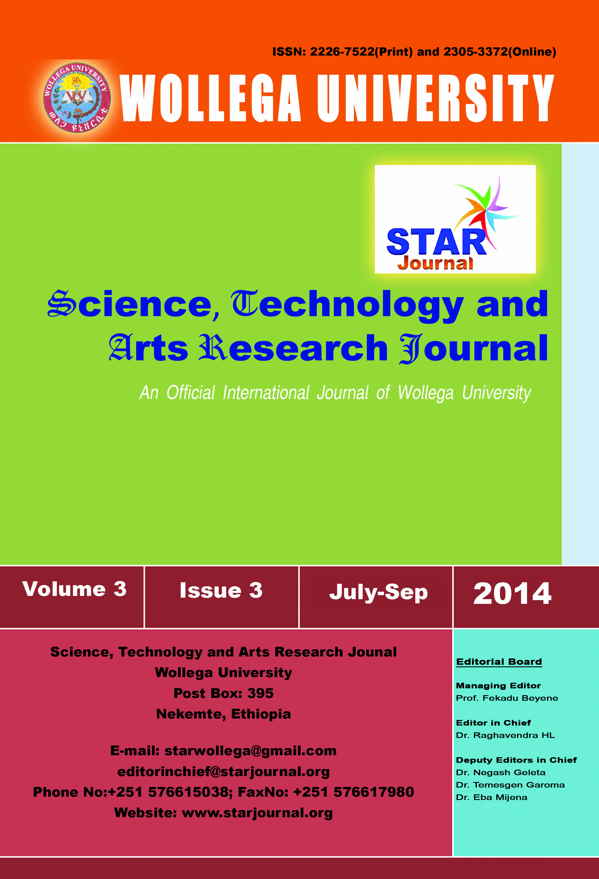 Science, Technology and Arts Research Journal