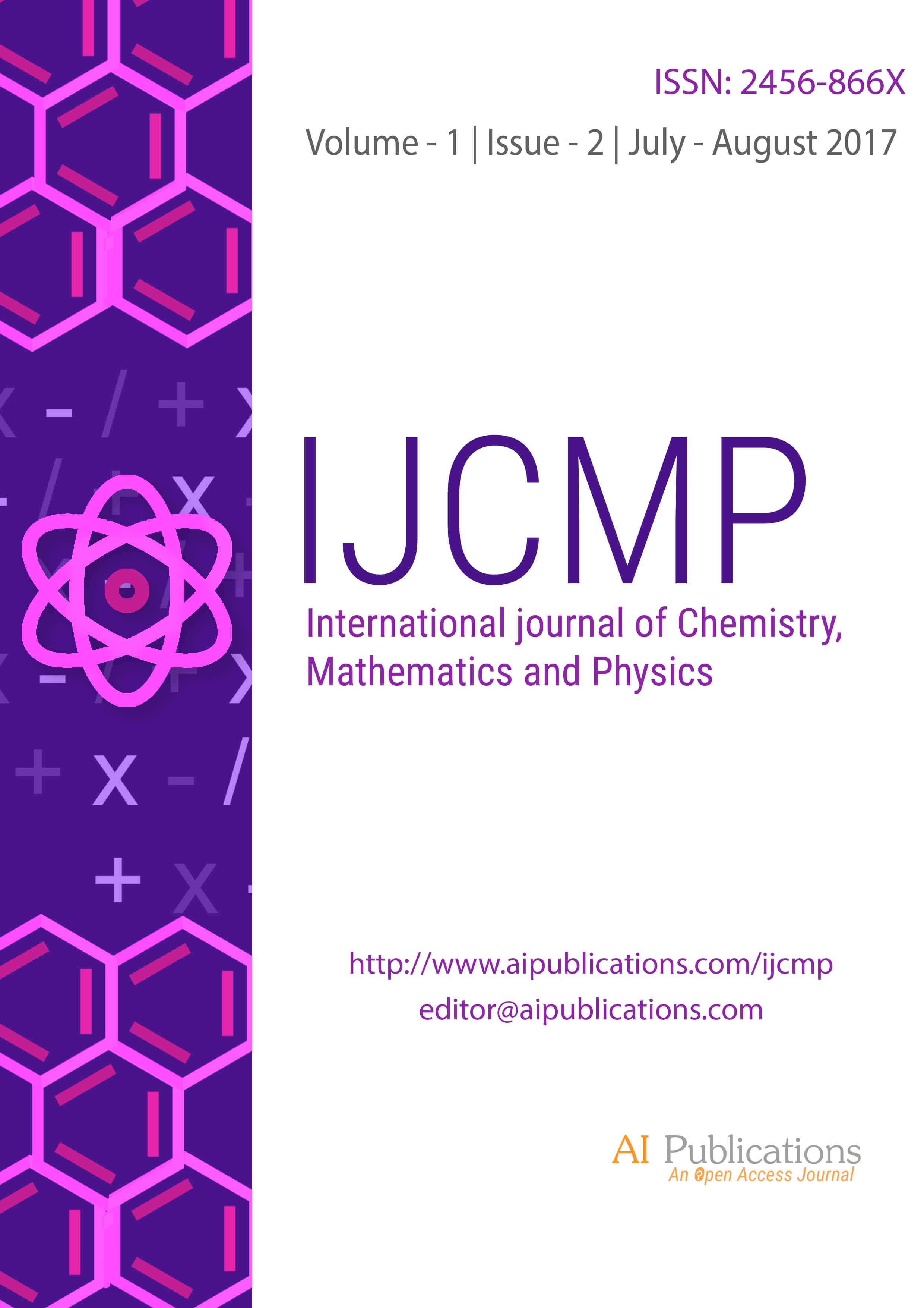 Journal of physics a. International Journal of physics. Journal of physical Chemistry of Russia. International Journal on integrated Education Volume 2, Issue vi, Dec 2019. Q1 Chemistry Journals.